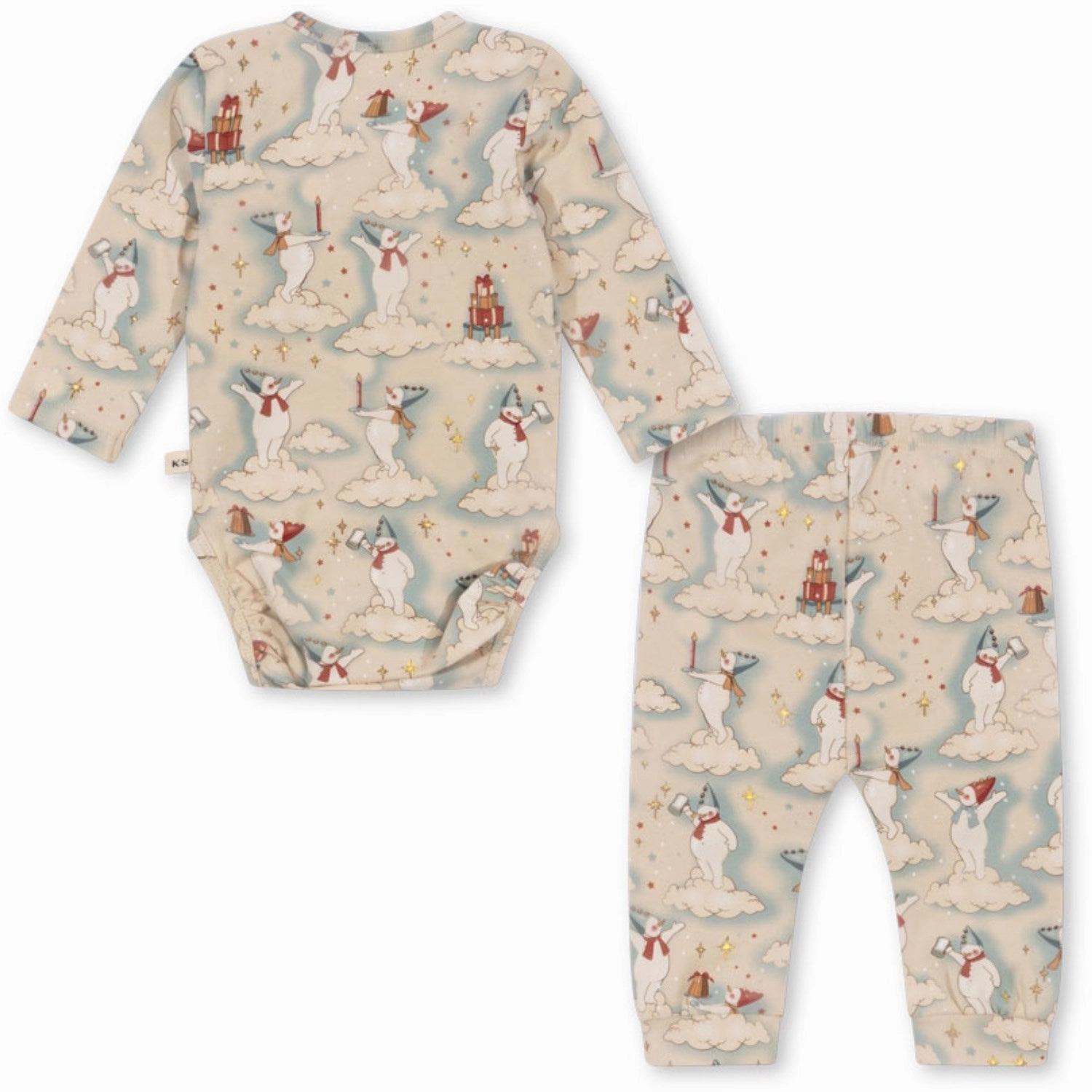 Snug Feeling Naptime Vibes Konges Sl?jd Let It Snow Basic Newborn Set Gots