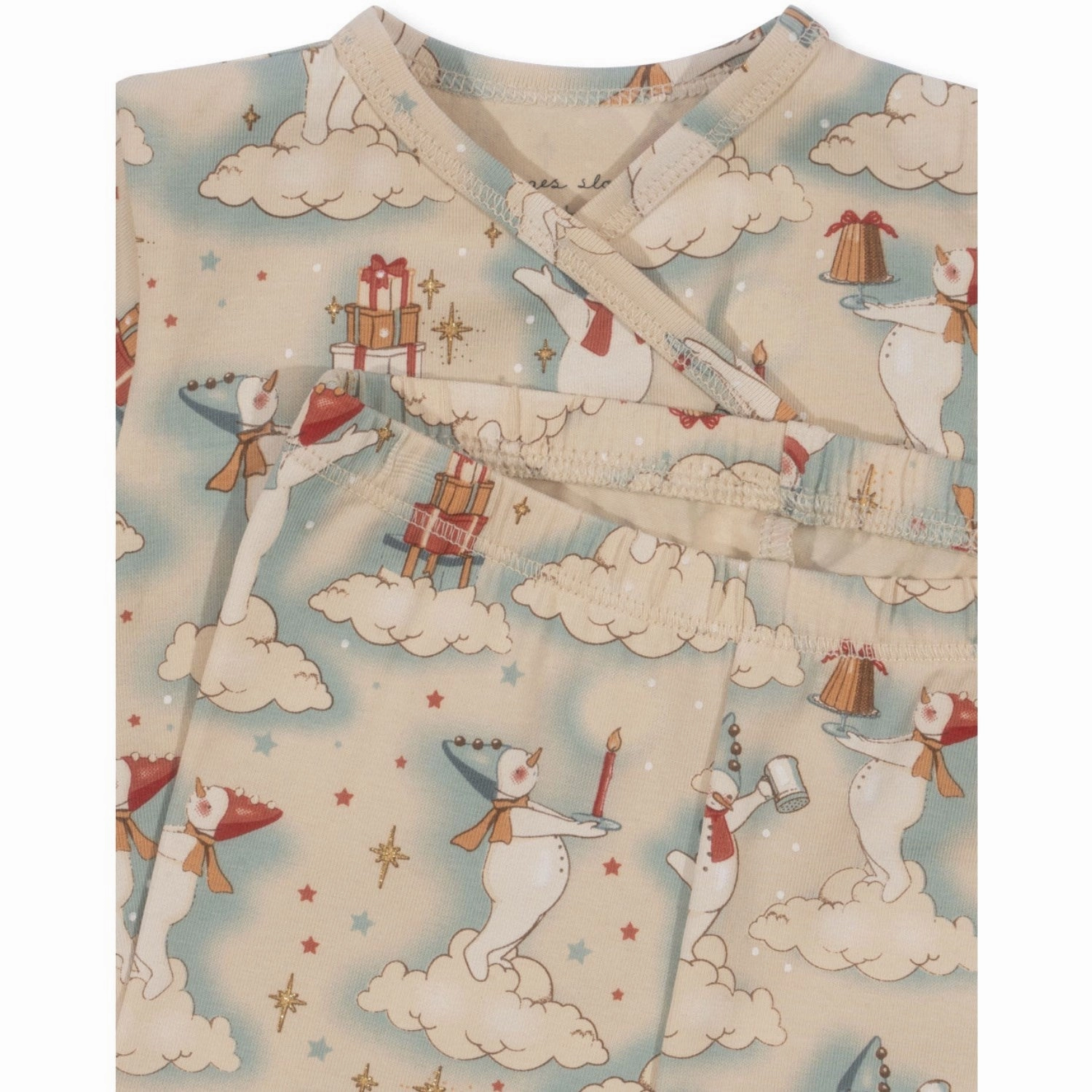 Konges Sl?jd Let It Snow Basic Newborn Set Gots evening relaxation