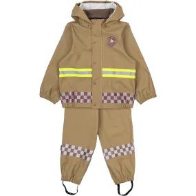Storm Season Outfit Mikk-Line Kelp Firefighter Suspenders Rain Set