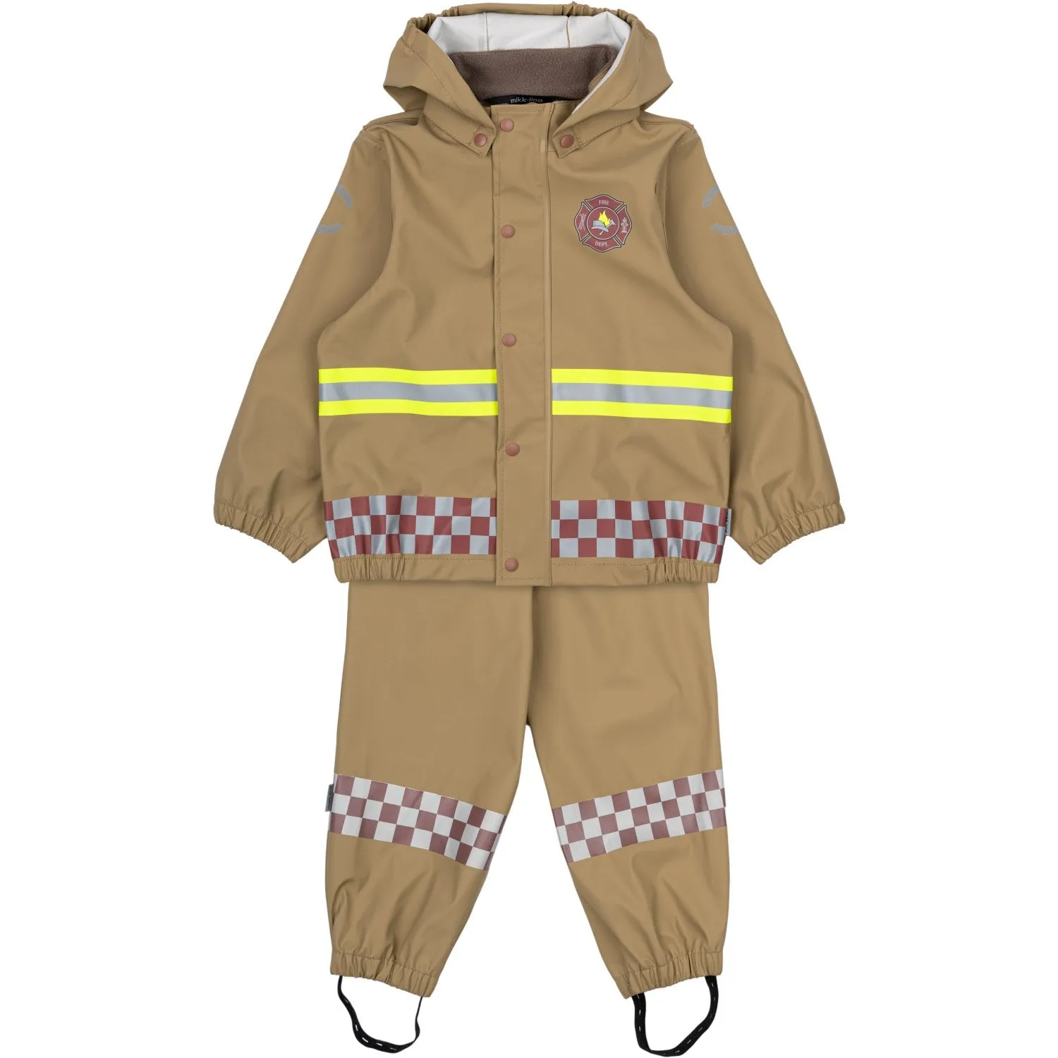 Storm Season Outfit Mikk-Line Kelp Firefighter Suspenders Rain Set