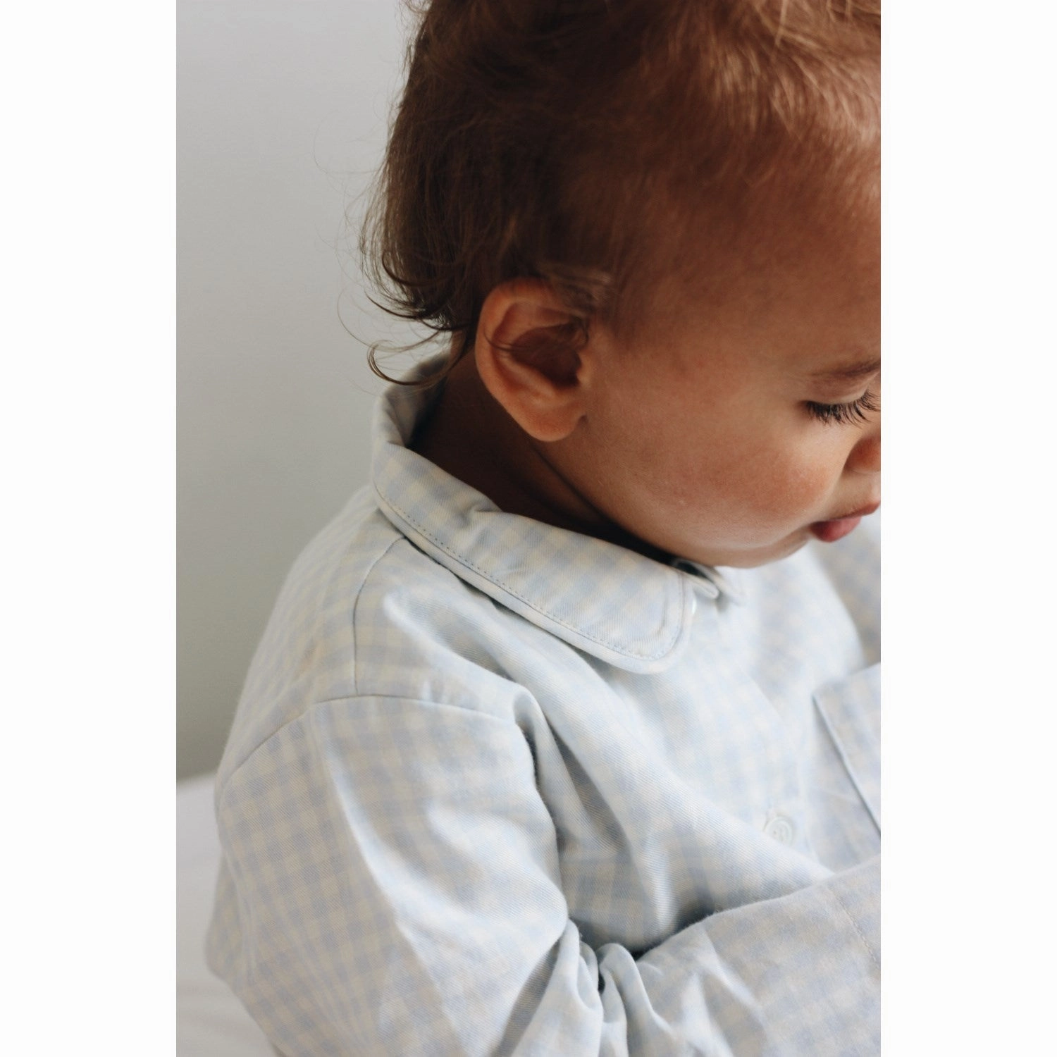 Couch Approved Lalaby Blue Gingham Classic Pyjamas