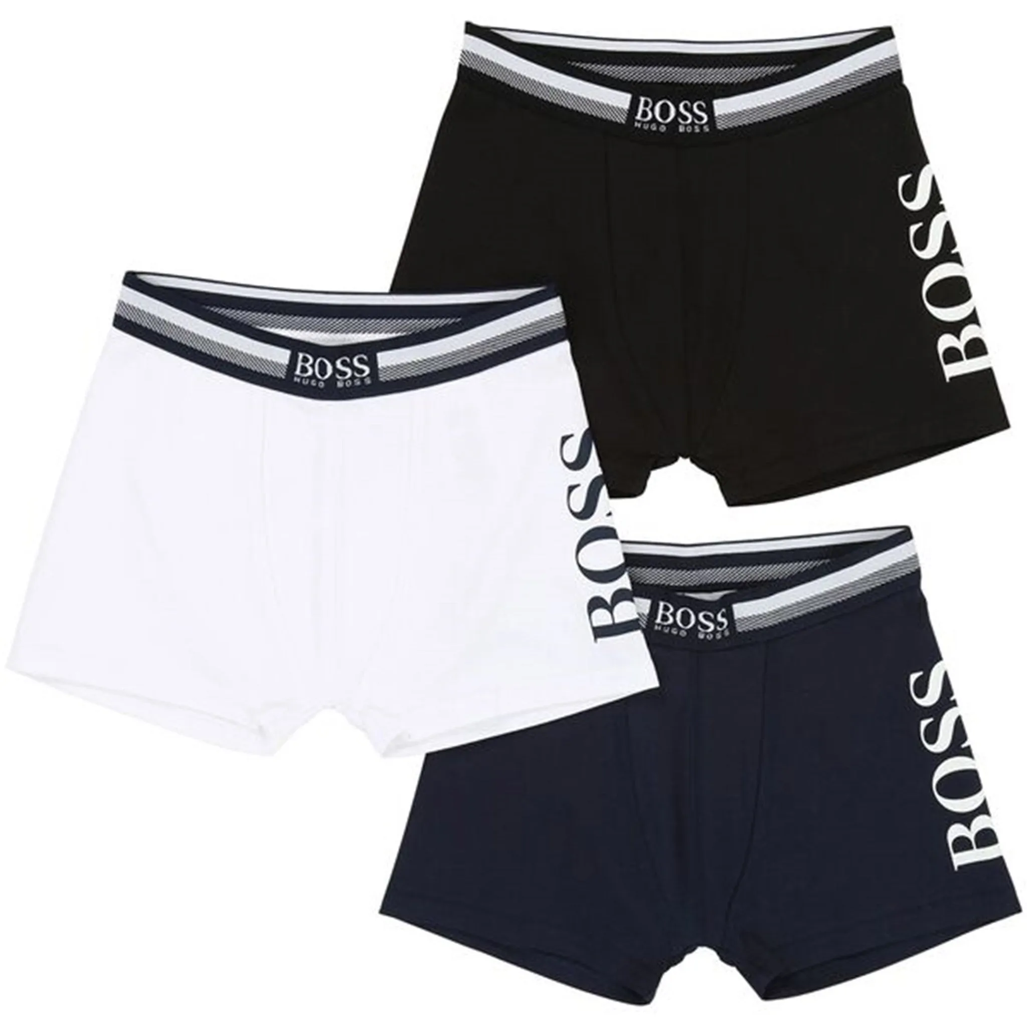 Casual Style Wear Plus Size Hugo Boss Boxer Shorts 3-pack Navy
