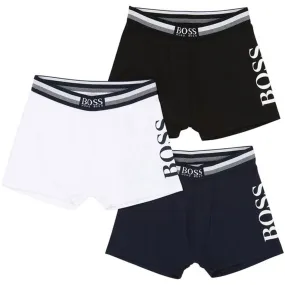 Sporty Casual Premium Blend Hugo Boss Boxer Shorts 3-pack Navy