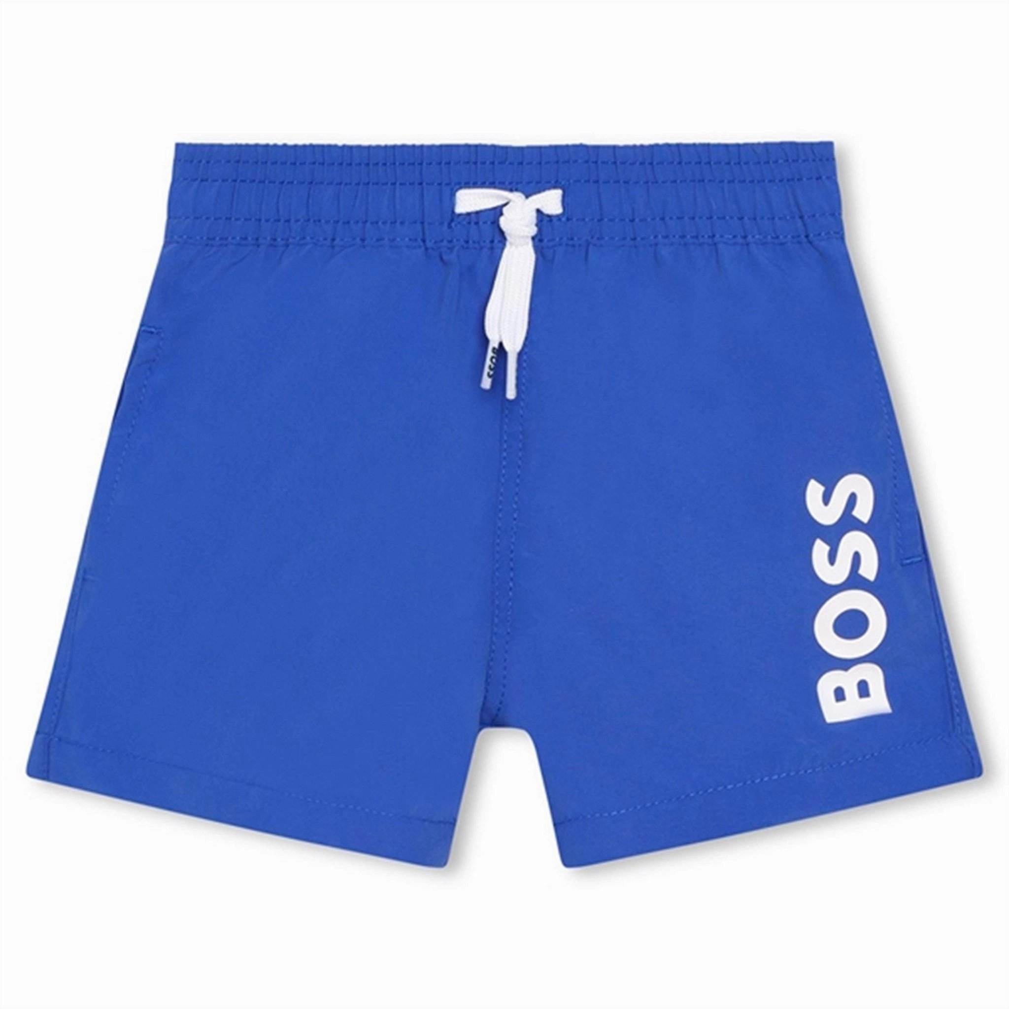High Compression Fit Holiday Vibes Hugo Boss Baby Swim Shorts Navy