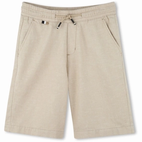Non Binding Leg Openings Relaxed Vibe Hugo Boss Stone Bermuda Shorts