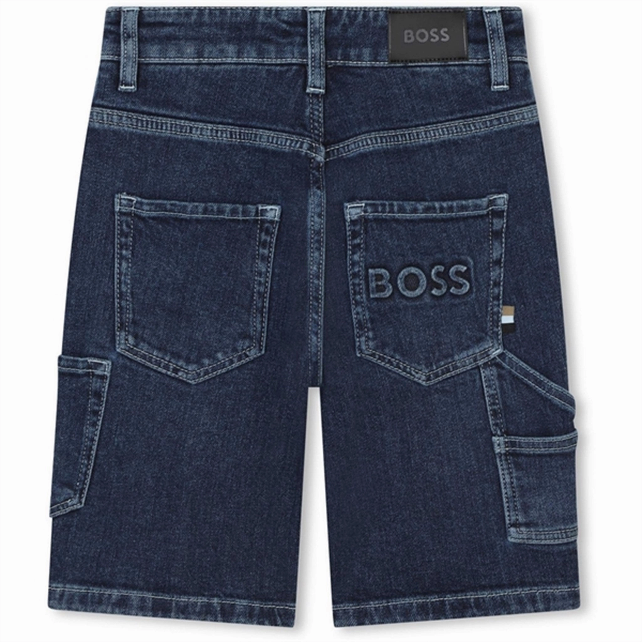 Travel Clothing Hugo Boss Stone Pulverisation Denim Bermuda Shorts