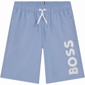 Romantic Escape Hugo Boss Swim Shorts Pale Blue