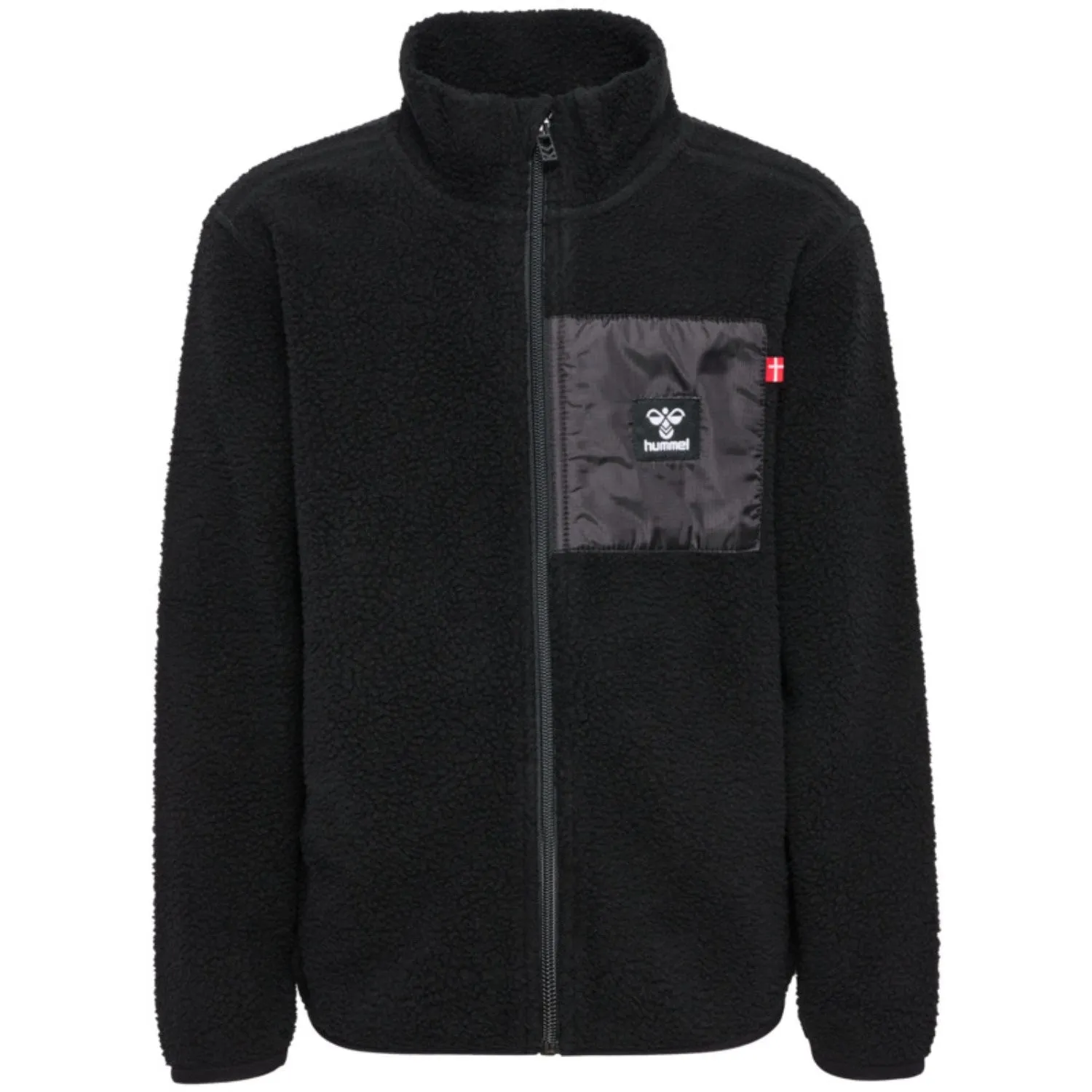Hummel Black Atlas Fleece Zip Cardigan Wind Block Winter Walk