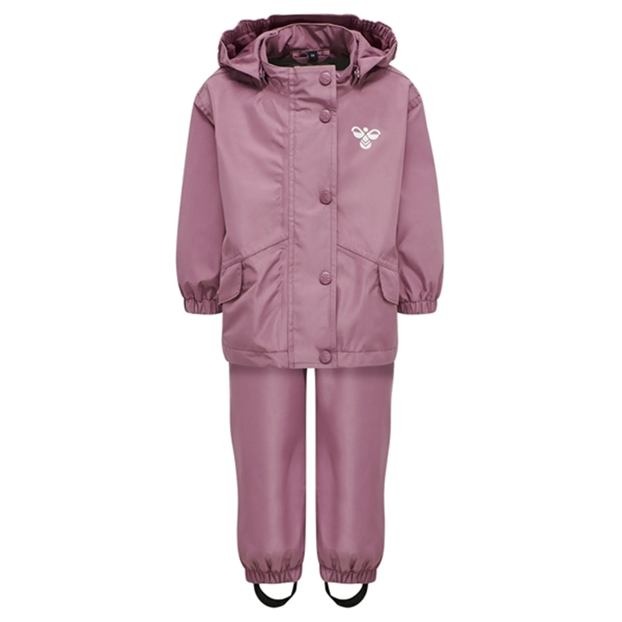 Lightweight Comfort Resistant Layer Hummel Dusky Orchid Reva Rainsuit Mini