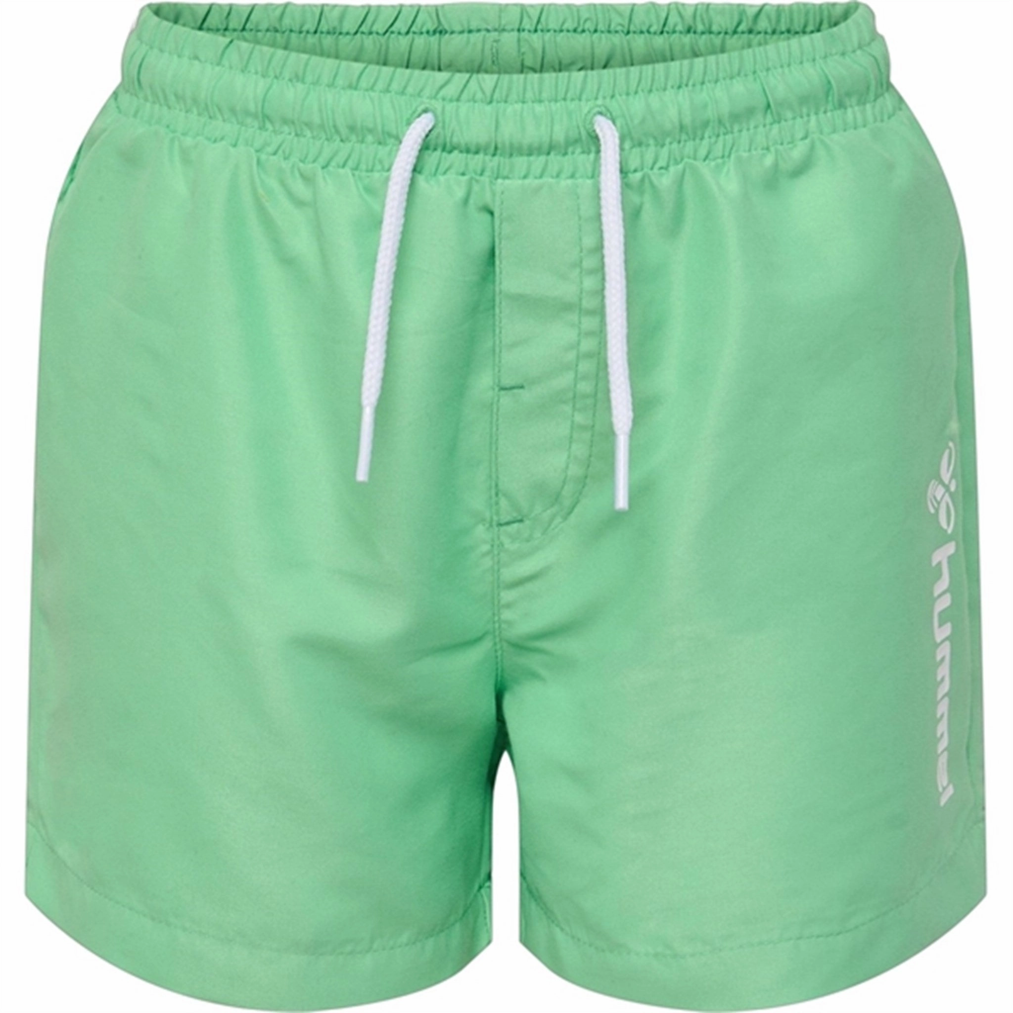 Hummel Absinthe Green Bondi Swim Shorts Contrast-Trim Odor Resistant