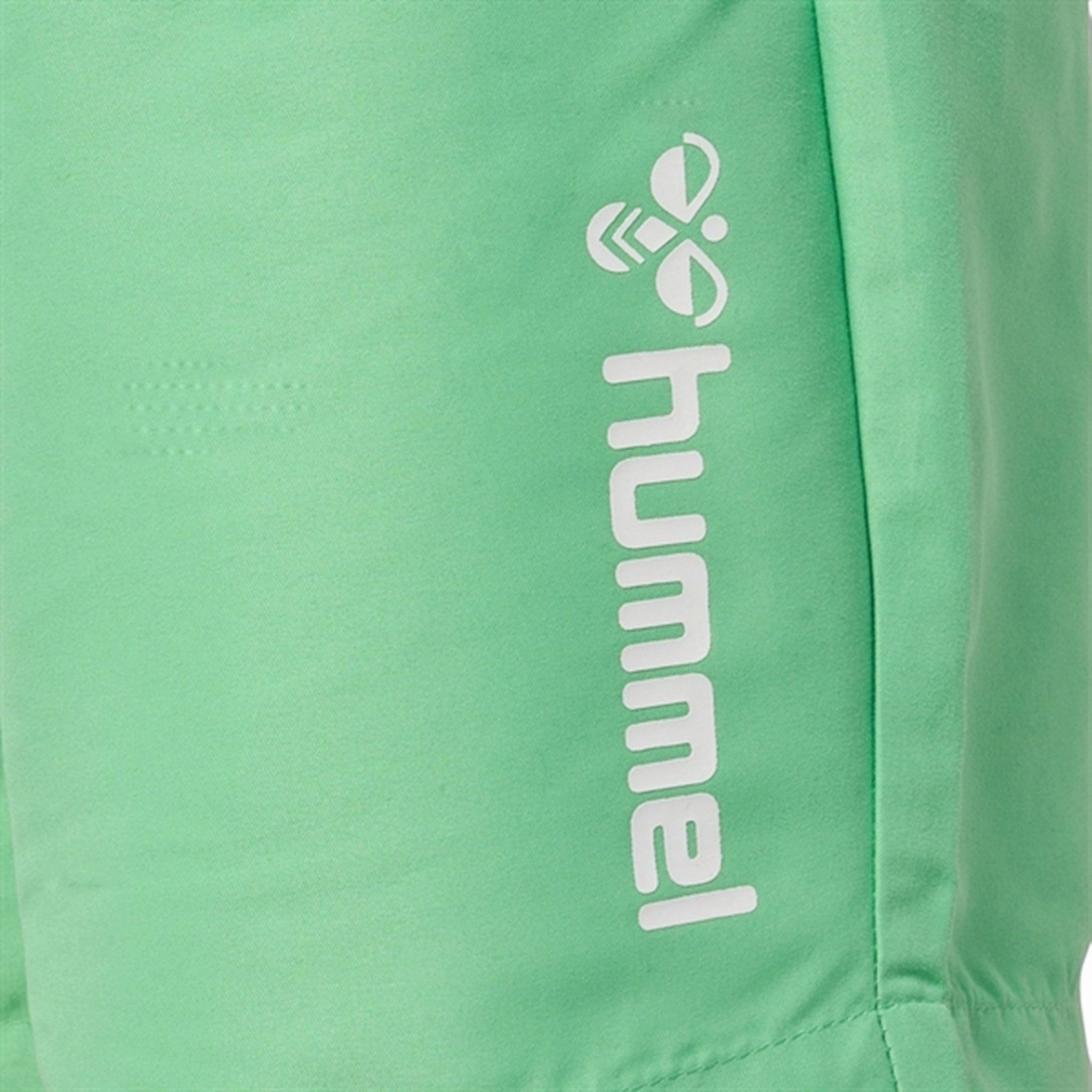 Hummel Absinthe Green Bondi Swim Shorts Sweat Wicking Backing Soft Elastic Edging