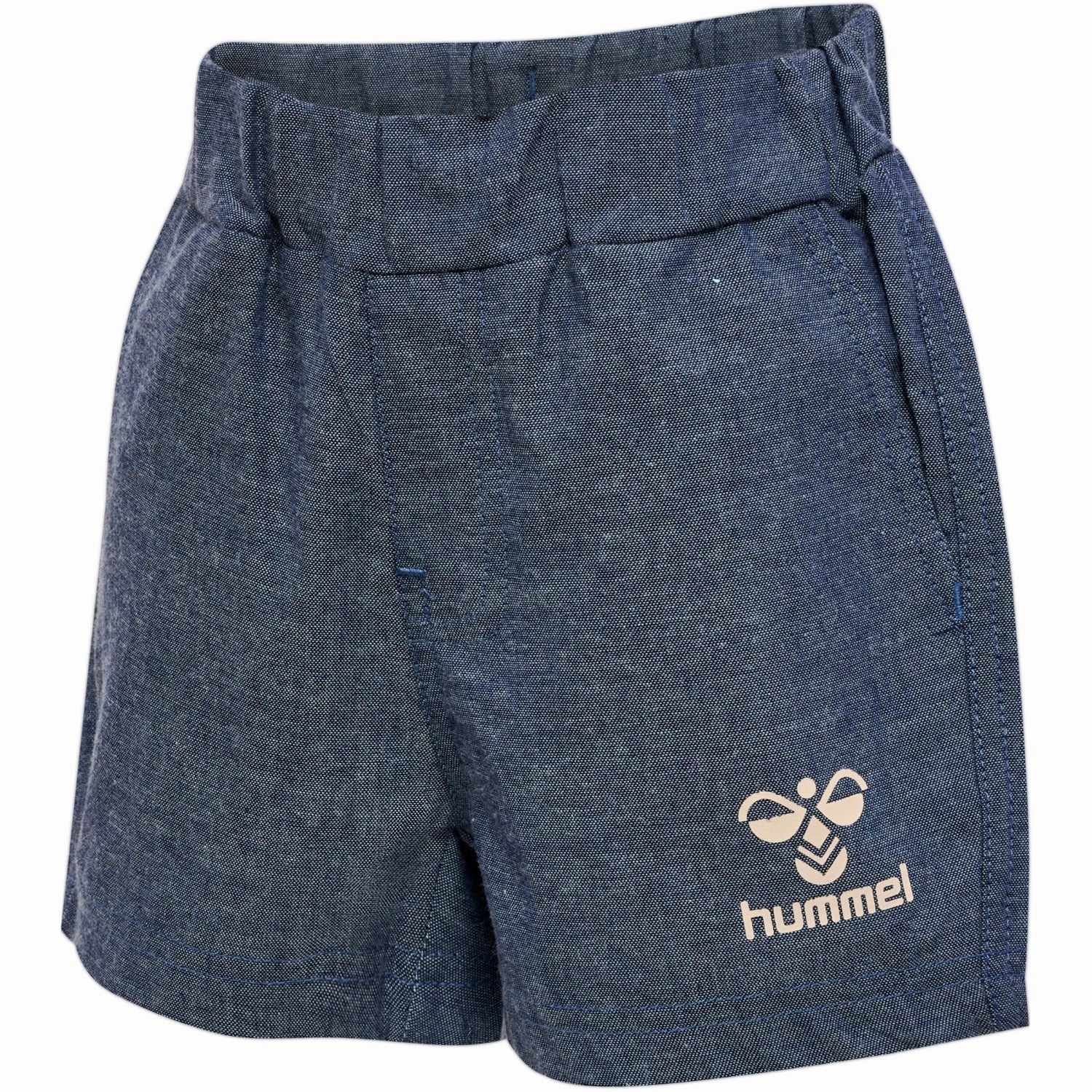 Hummel Denim Blue Corsi Shorts Street Style