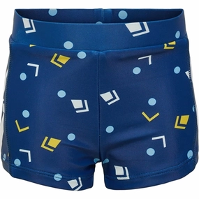 Hummel Navy Peony Beach Swim Shorts Active Beachwear Modular Attachment System