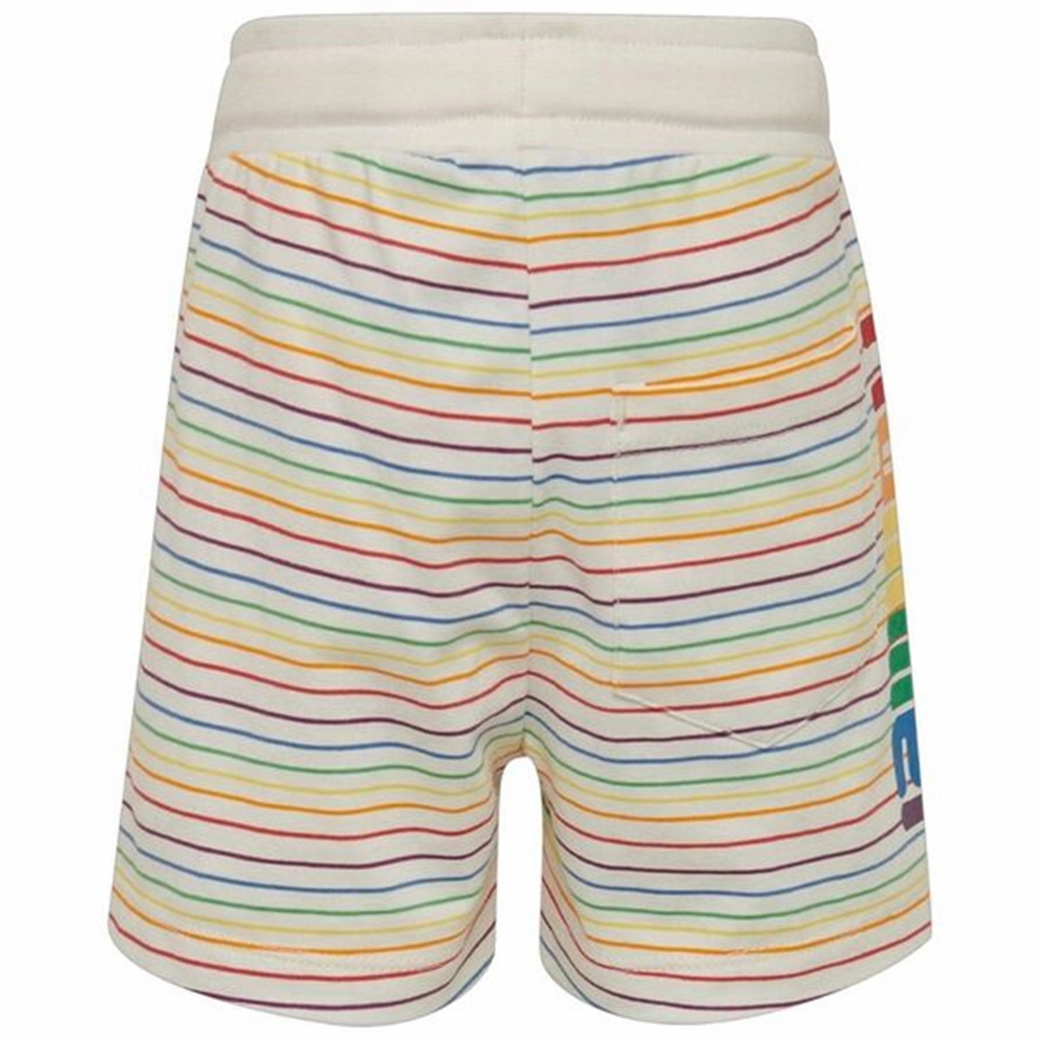 Hummel Rainbow Whisper White Shorts men's fashion Mood Casual