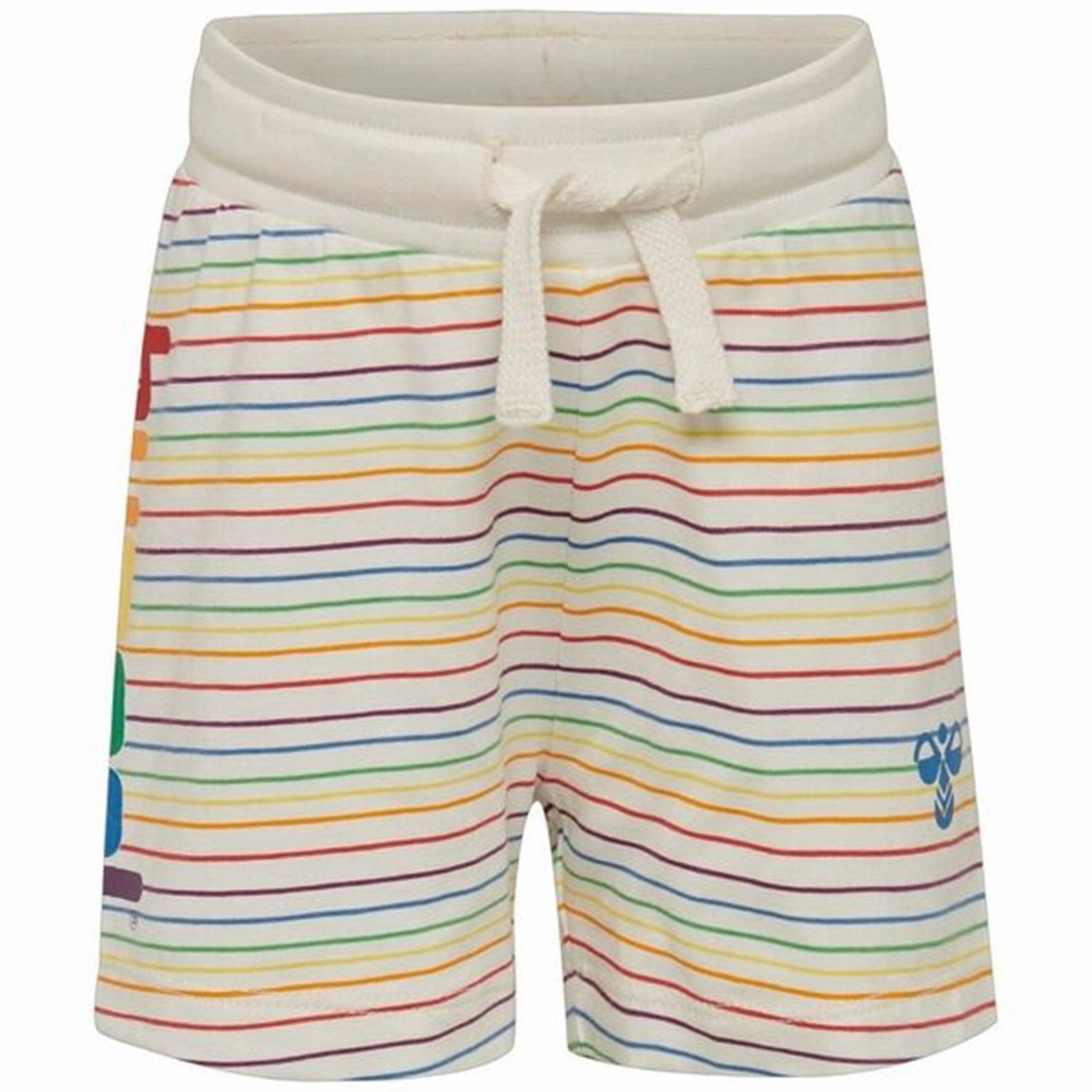 Hummel Rainbow Whisper White Shorts Stretch Fabric Cooling Mesh Lining