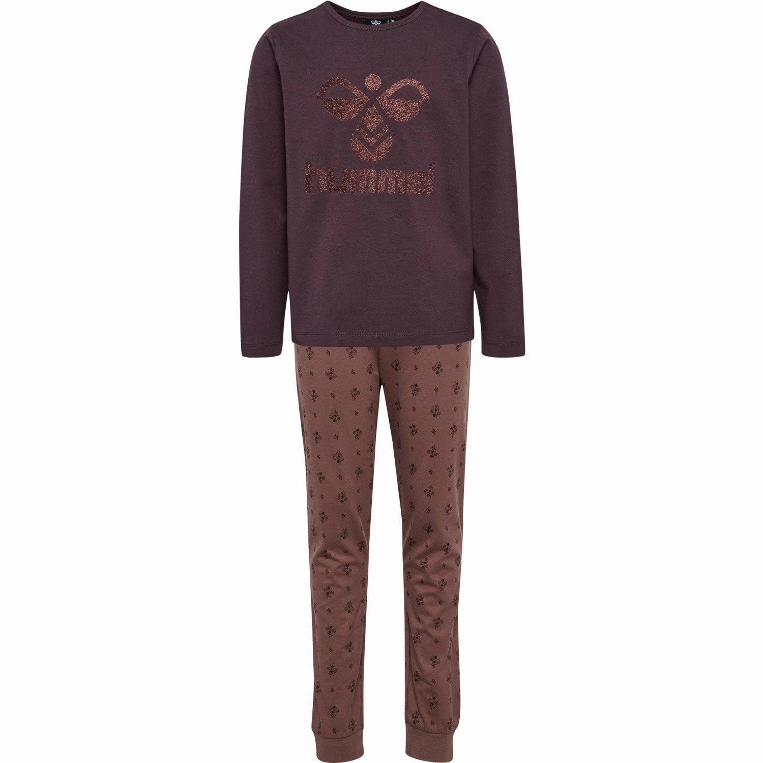 Drop Shoulder Construction Non Restrictive Waistband Hummel Raisin Carolina Night Suit