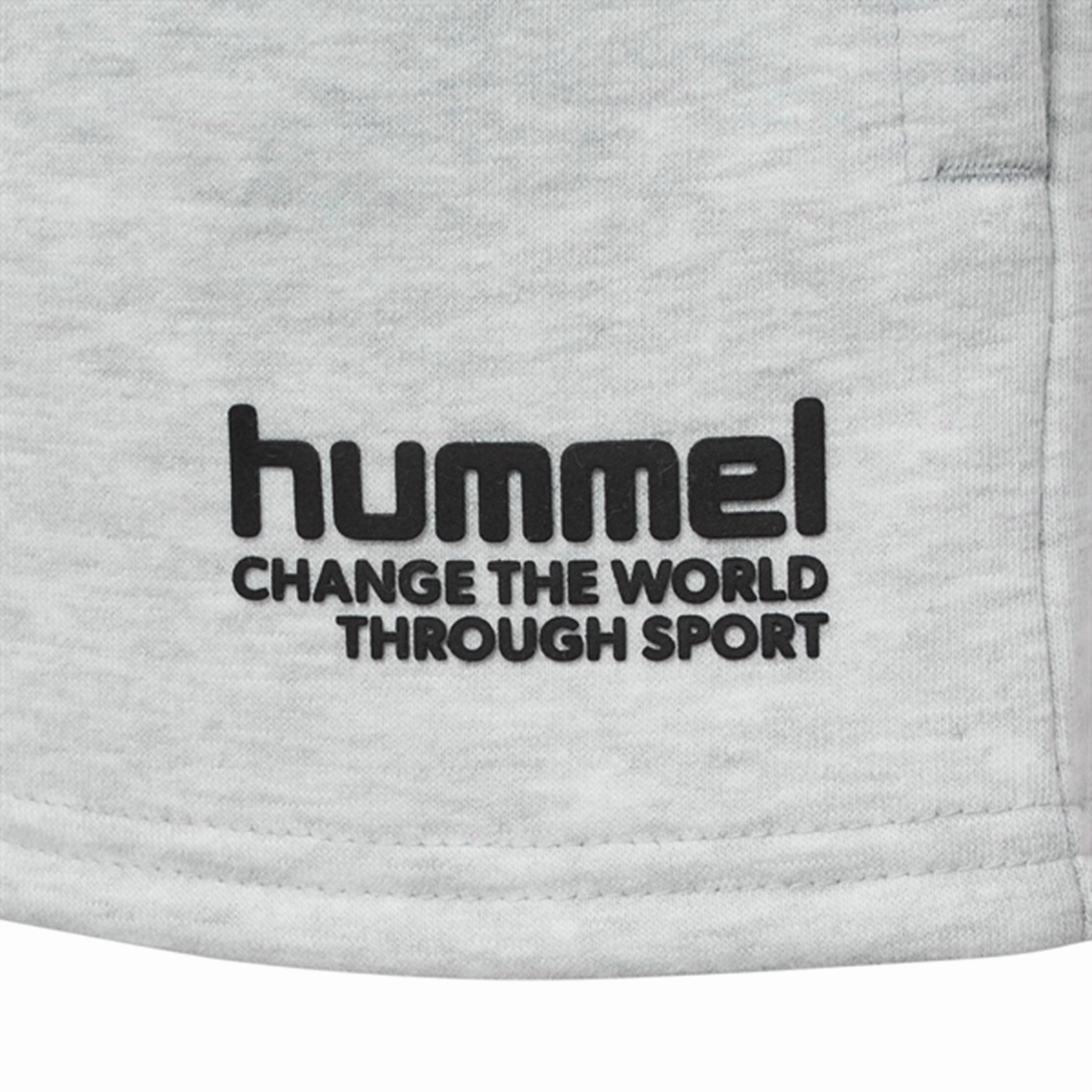 Hummel Ultra Light Grey Melange Pure Shorts Flexible Fabric silk blend