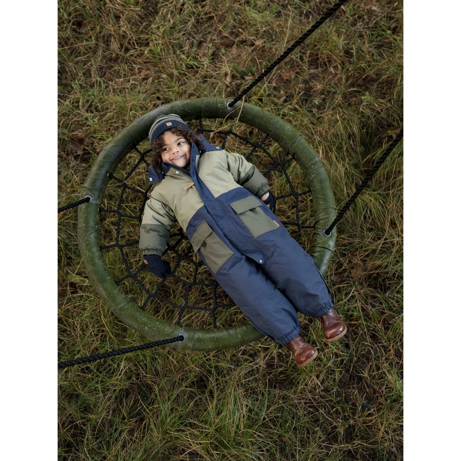 Sustainable-Lining Hust & Claire More Navy Orlando Solid