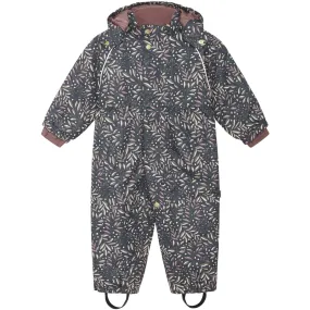Button-front Silk-Blend Hust & Claire Ombre Blue Otine Snowsuit