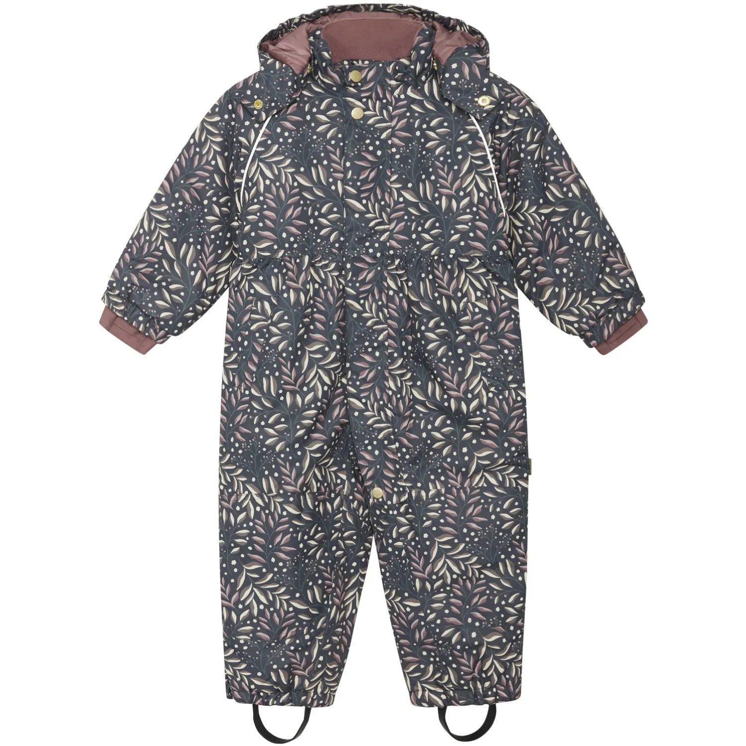 Button-front Silk-Blend Hust & Claire Ombre Blue Otine Snowsuit