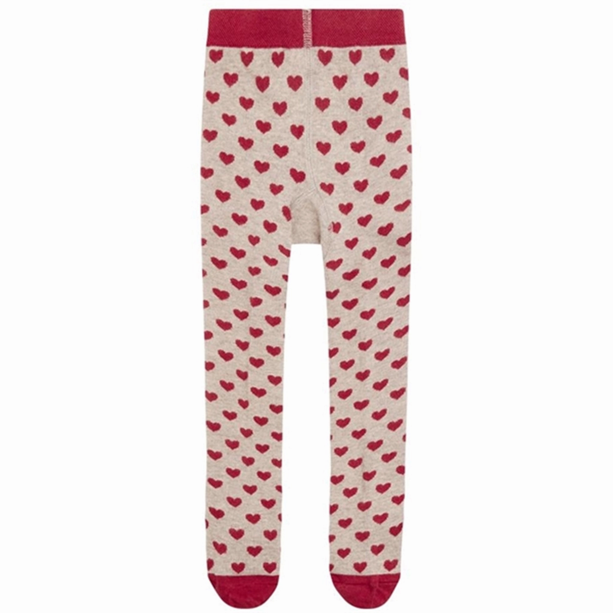 French-stitched Hust & Claire Baby Biscuit Melange Frankie Tights