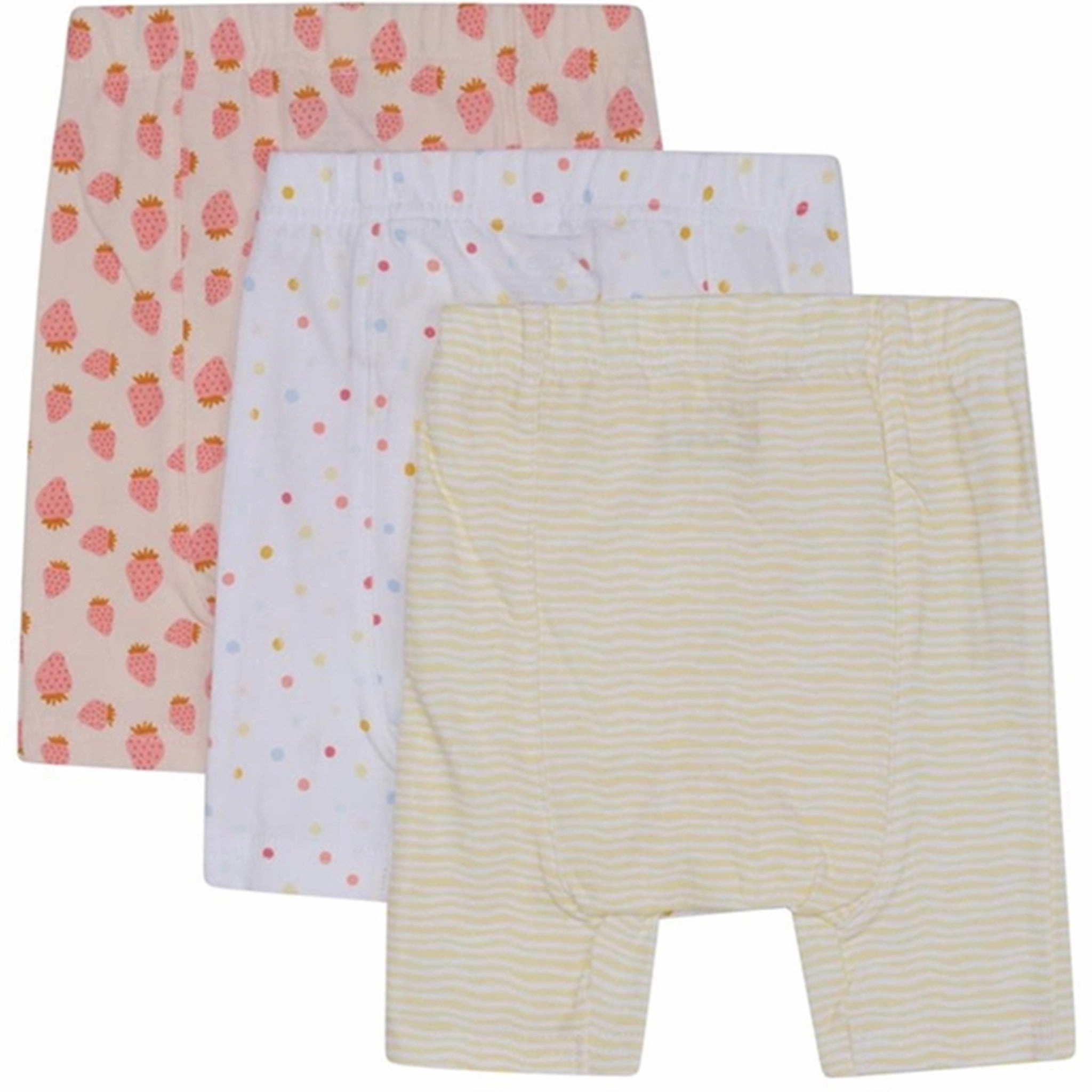 Compact Packable Design Hust & Claire Baby Labika Shorts 3-pack Skin Chalk