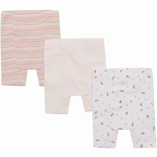 Hust & Claire Baby White Labika Shorts 3-pack Moisture Wicking Material activewear option
