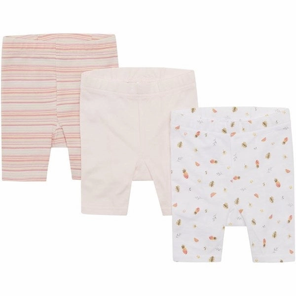 Hust & Claire Baby White Labika Shorts 3-pack Eye-catching Design Sustainable