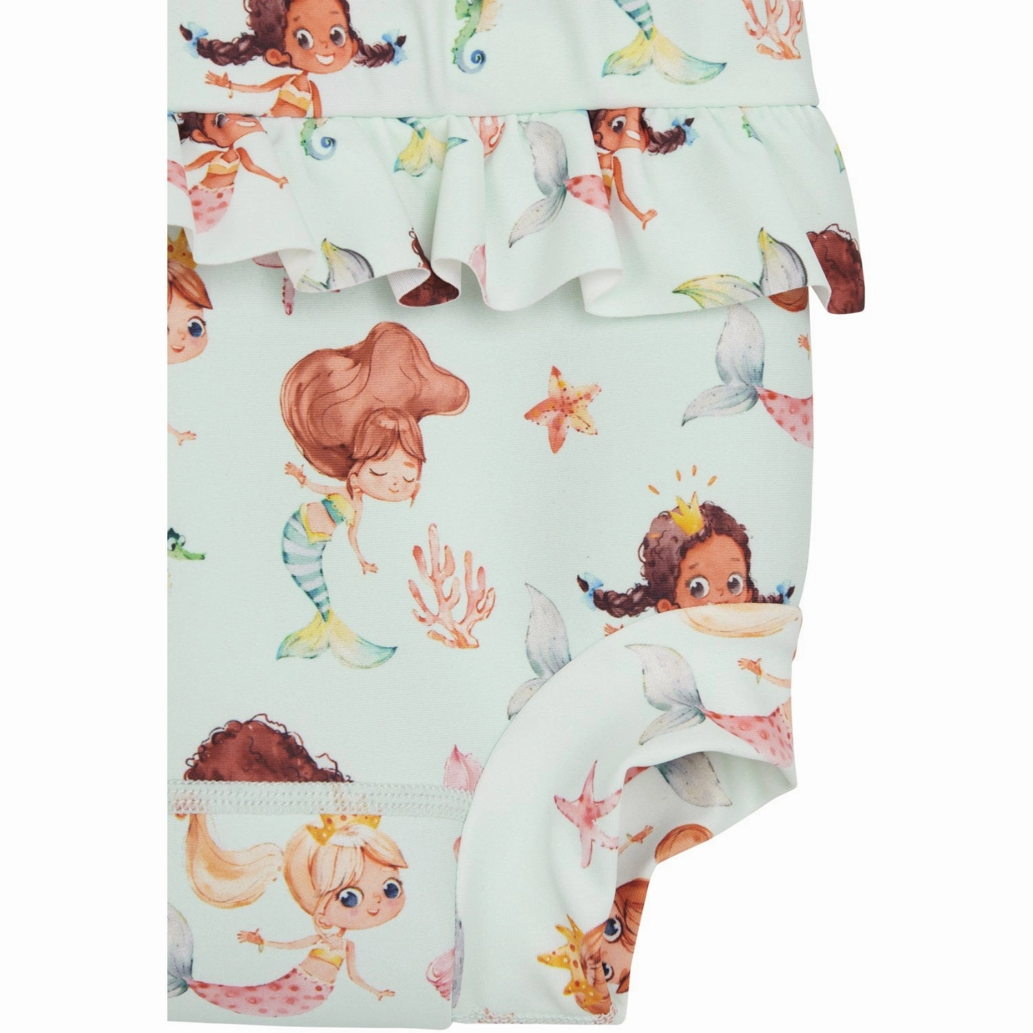 Hust & Claire Wan Blue Maddie Bathing suit Dynamic Prints Color Lock Technology