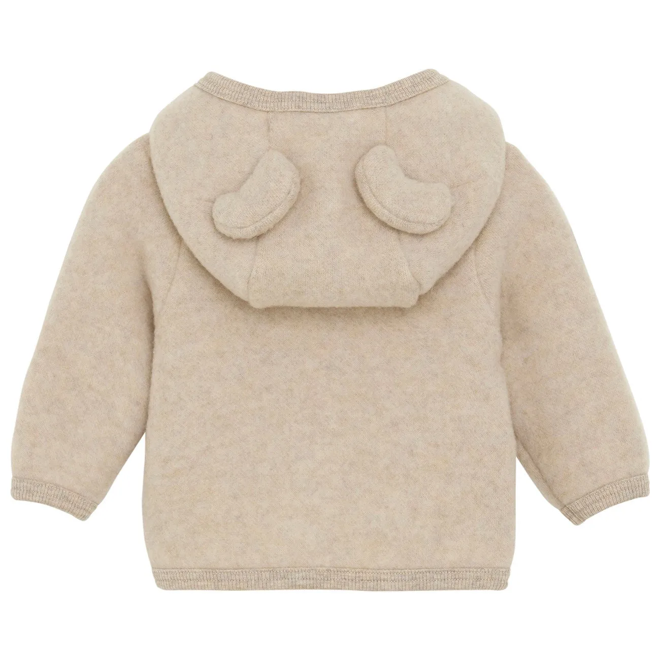 Chilly Mornings Comfy Wear Huttelihut Camel Melange Jacket Ears Wool Fleece