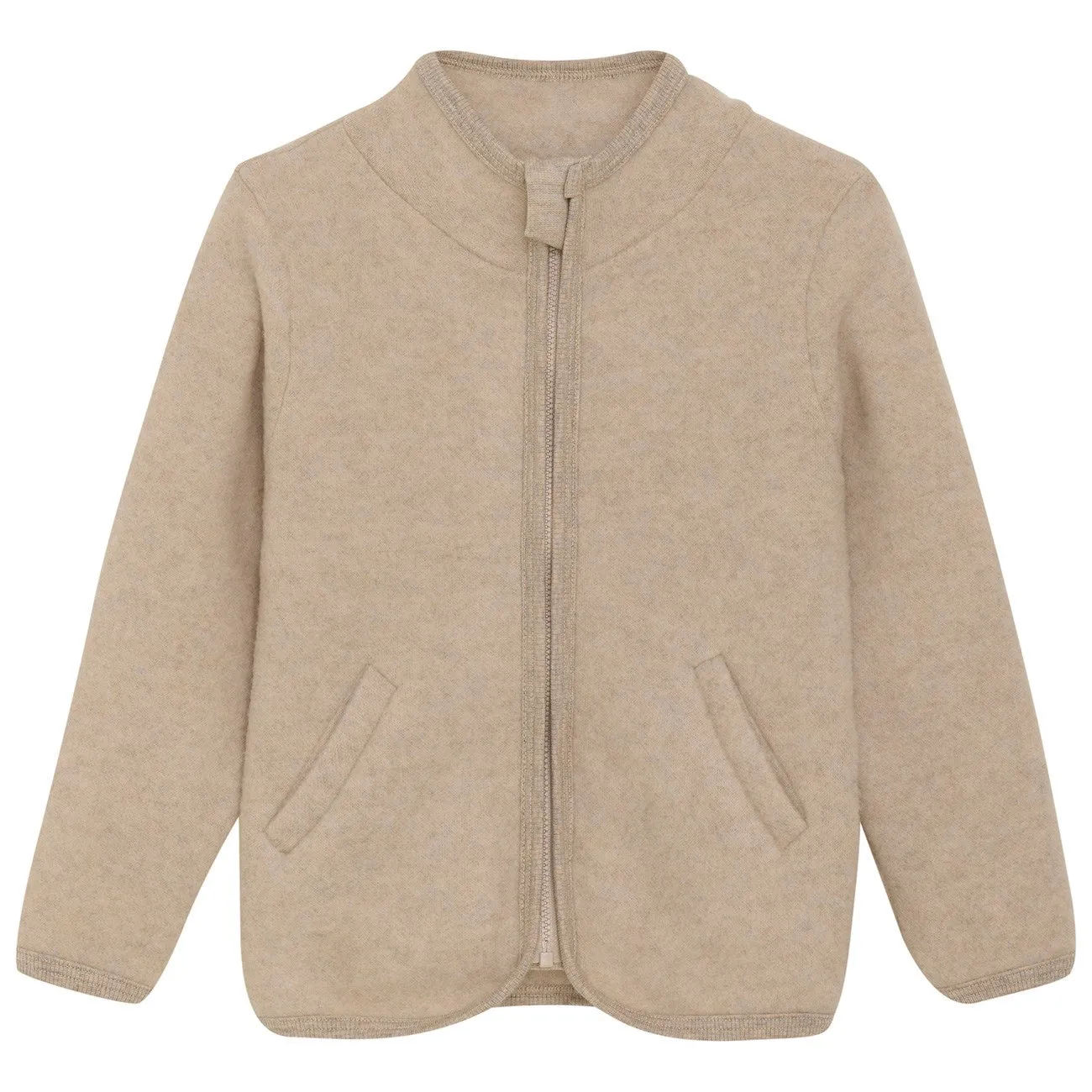 Huttelihut Camel Melange Jacket Wool Fleece Relaxed Gear