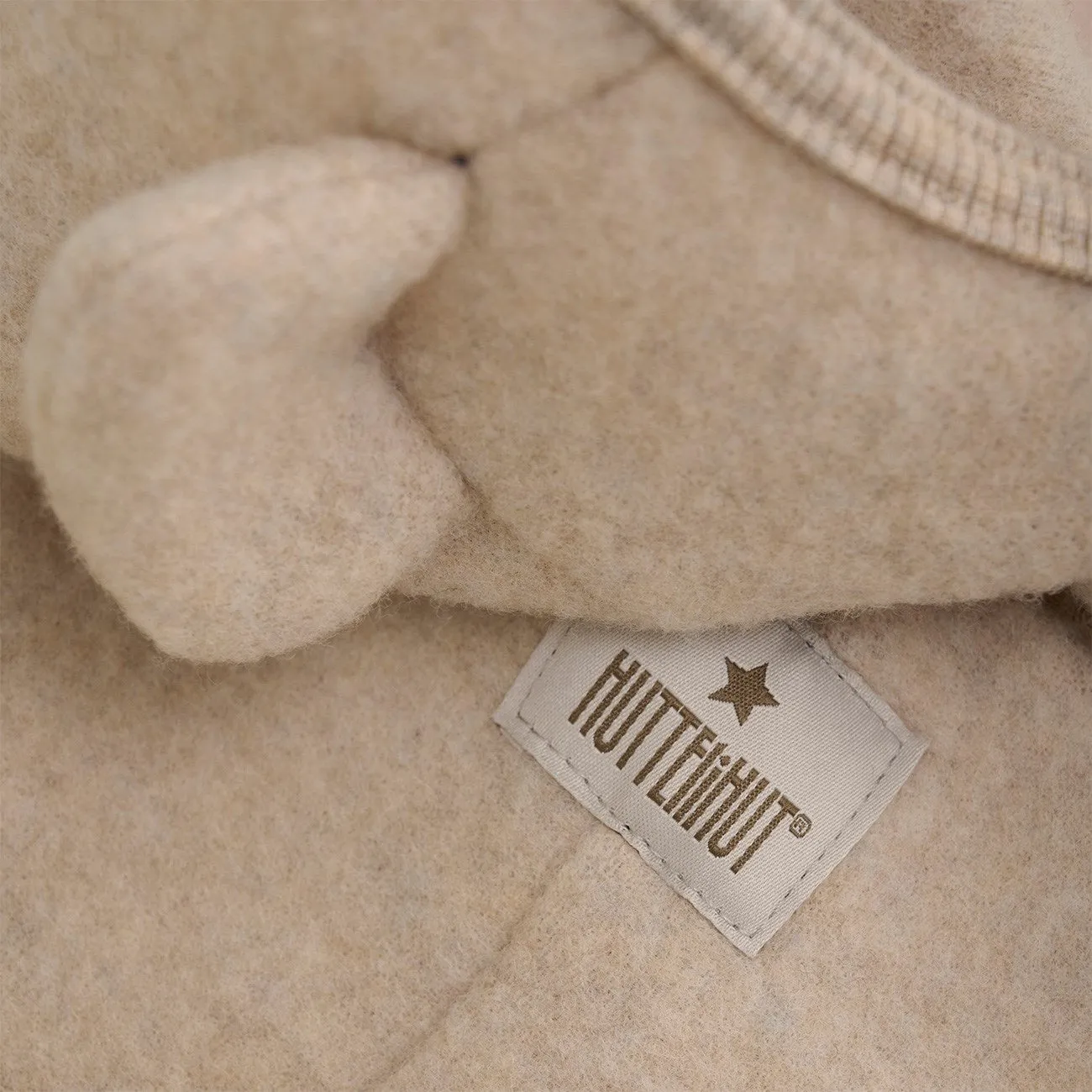 Linen-Blend Magnetic-Closure Huttelihut Camel Melange Pram Suit Ears Wool Fleece (M)