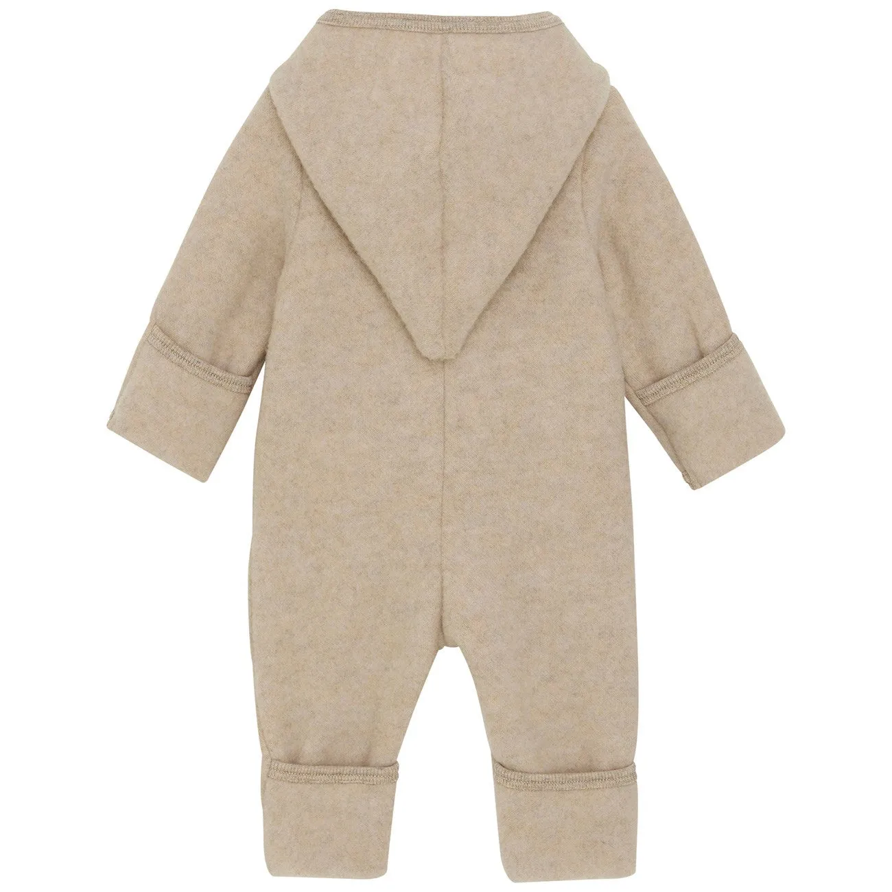 Chain-Detail Playful pattern shirt Huttelihut Camel Melange Pram Suit Pixie Wool Fleece