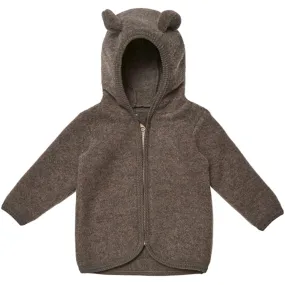 Chilly Commute Huttelihut Jacket Ears Soft Wool Jackie Cocoa Brown