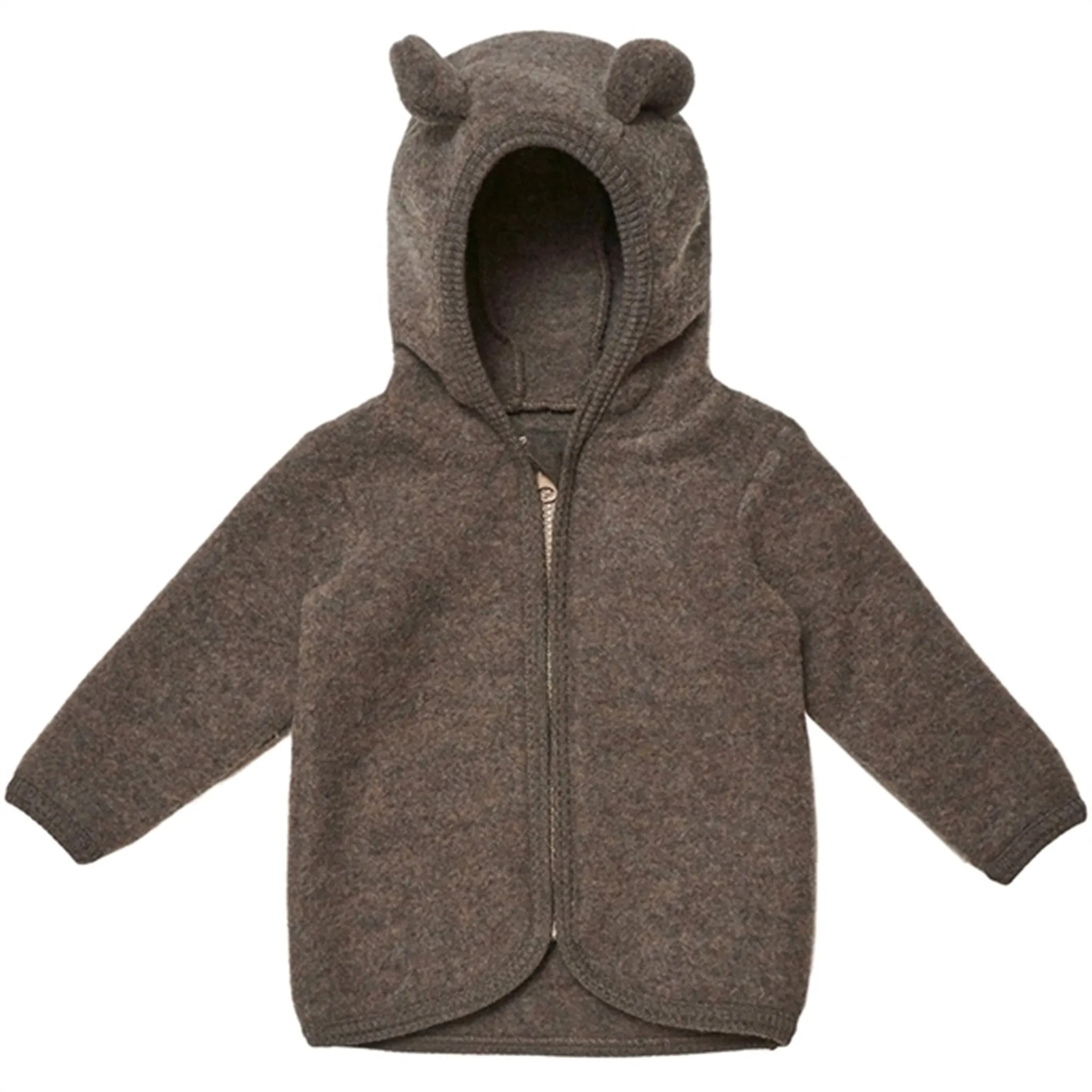 Chilly Commute Huttelihut Jacket Ears Soft Wool Jackie Cocoa Brown