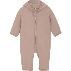 Hook-And-Eye Classy day-to-night wear Huttelihut Mahogany Rose Sleepsuit Ears Wool Fleece