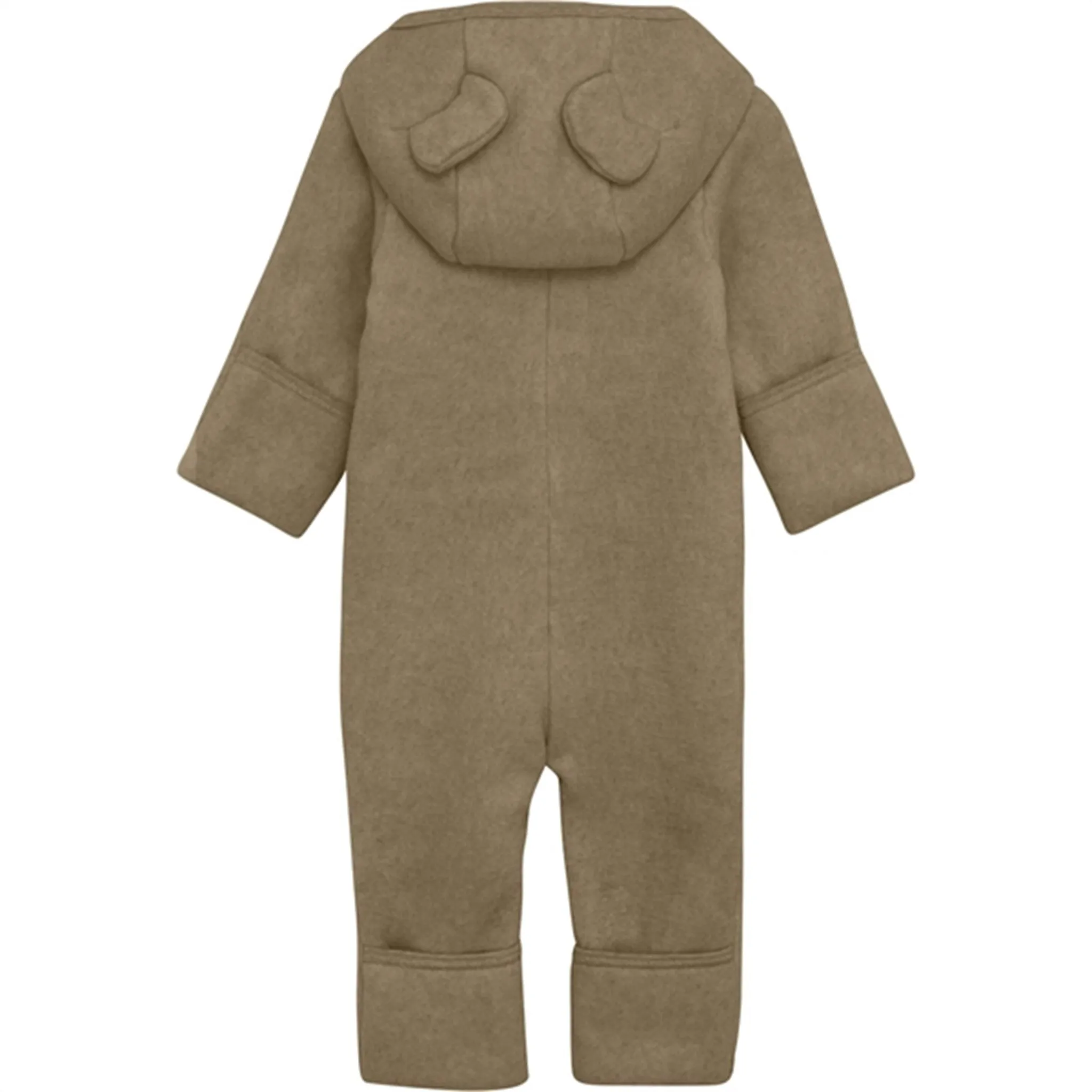 Huttelihut Pram Suit Ears Cotton Fleece Mol?? Melange Cotton-Blend