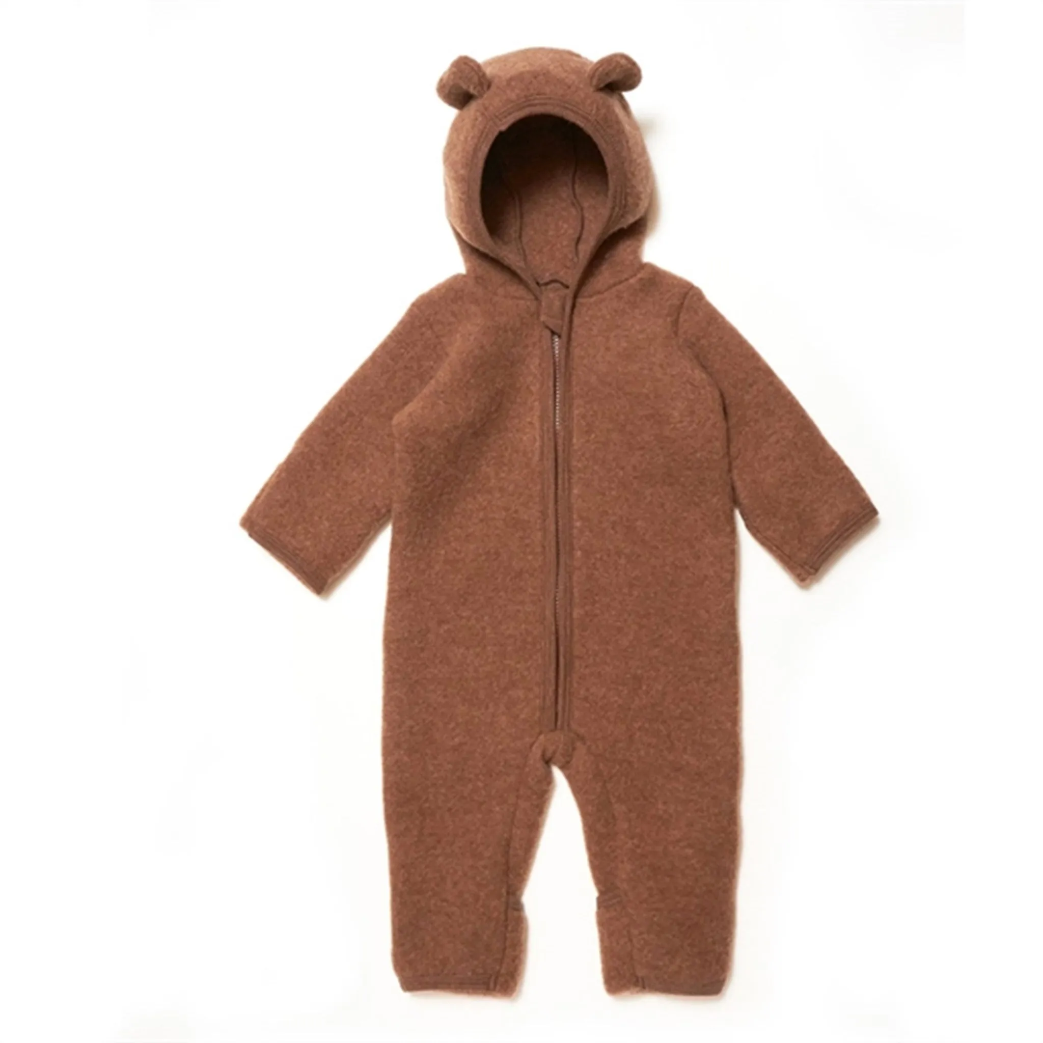 Huttelihut Pram Suit Ears Soft Wool Allie Caramel Cafe Modern-style