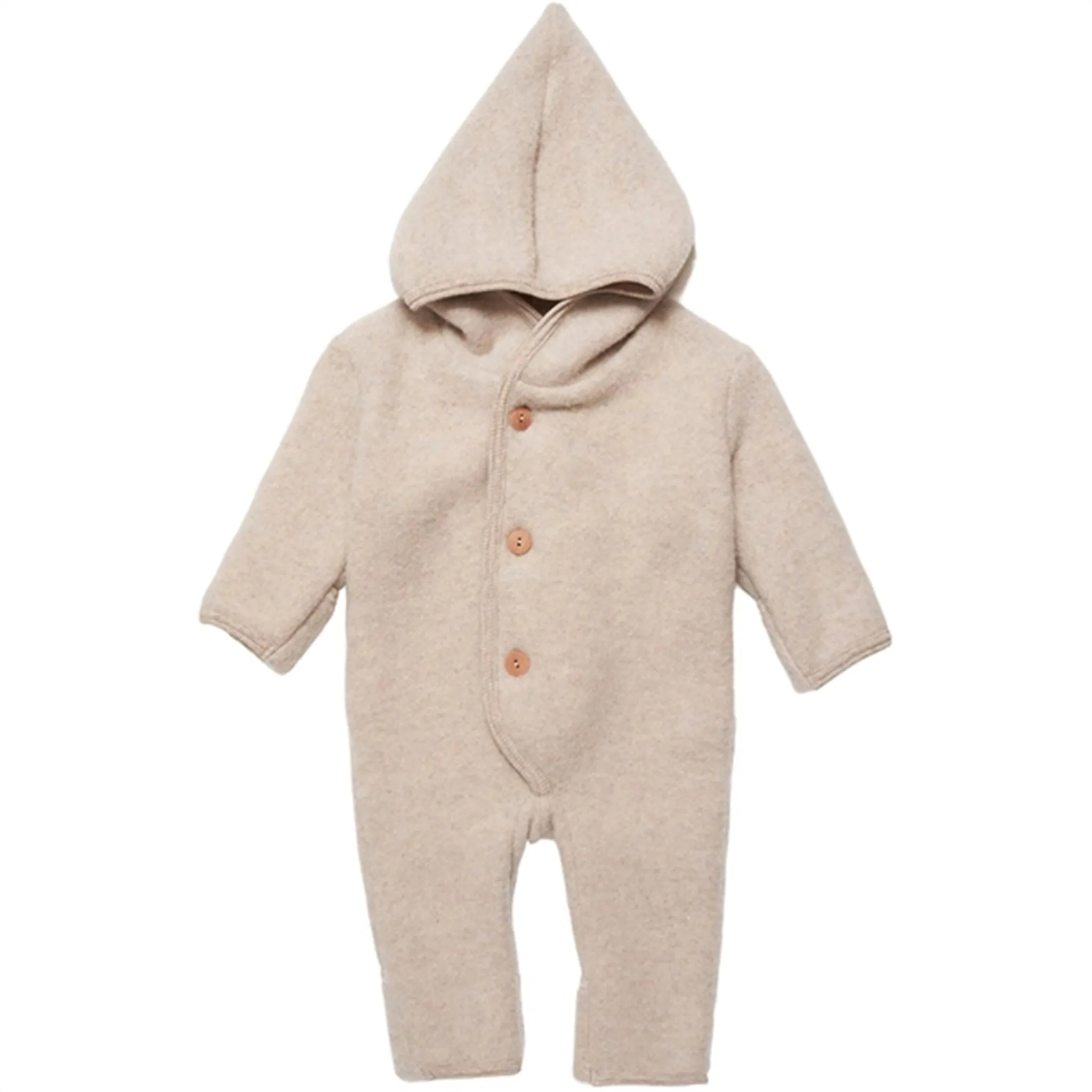 Mesh-Detail Huttelihut Pram Suit Pixie Soft Wool Billie Camel