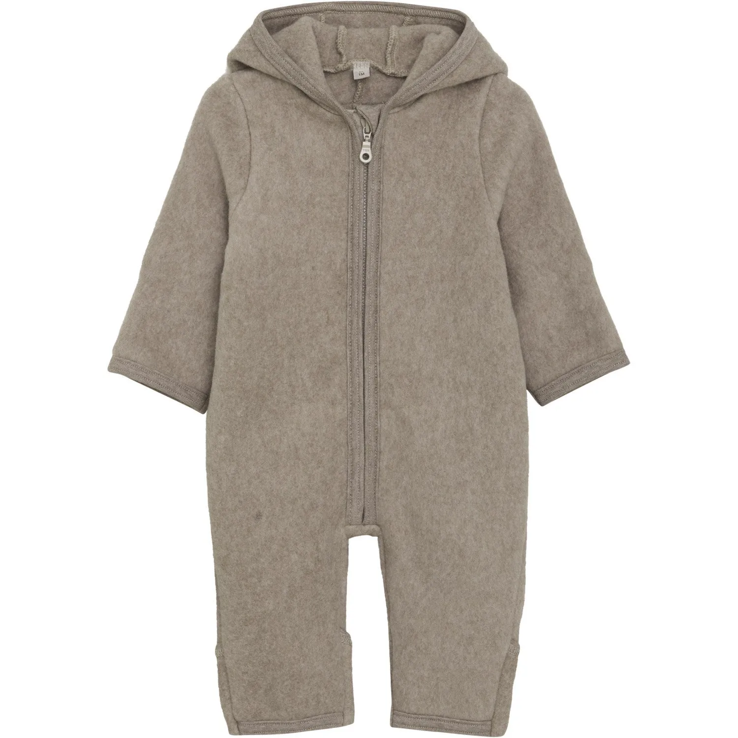 Hidden-Pocket Side-Pocket Huttelihut Savannah Melange Pram Suit Ears Cotton Fleece