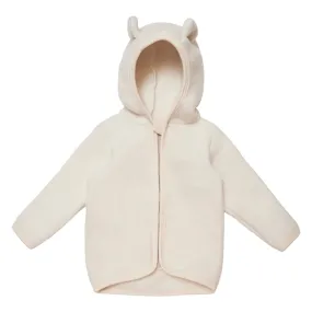Huttelihut Wool Jackie Baby Jacket Off White Backyard Chill Snug Look