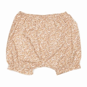 Nylon Material Huttelihut Bloomie Shorts Print Mustard