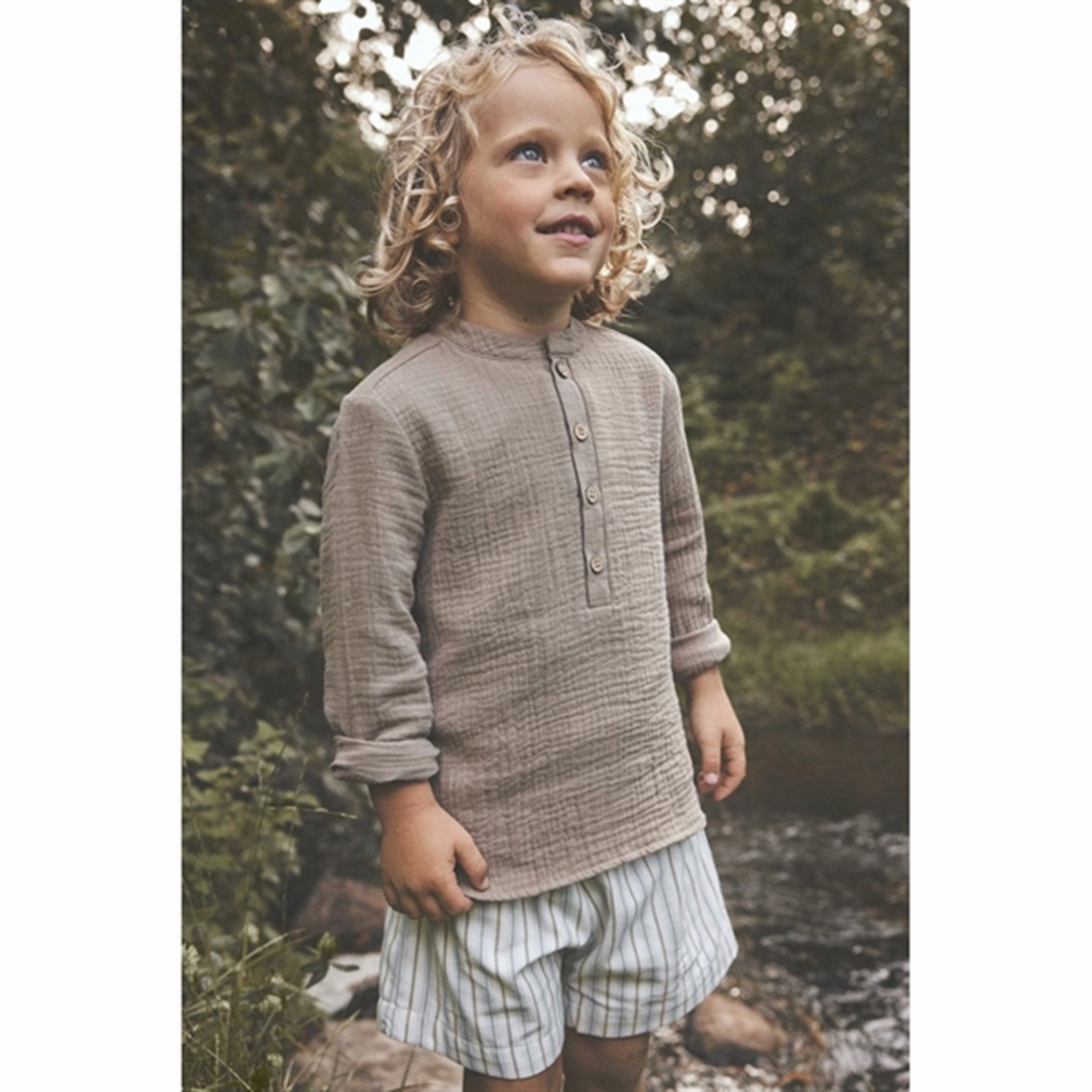 school wear Outdoor Apparel Huttelihut Woven Stripe Silver Sage Shorts