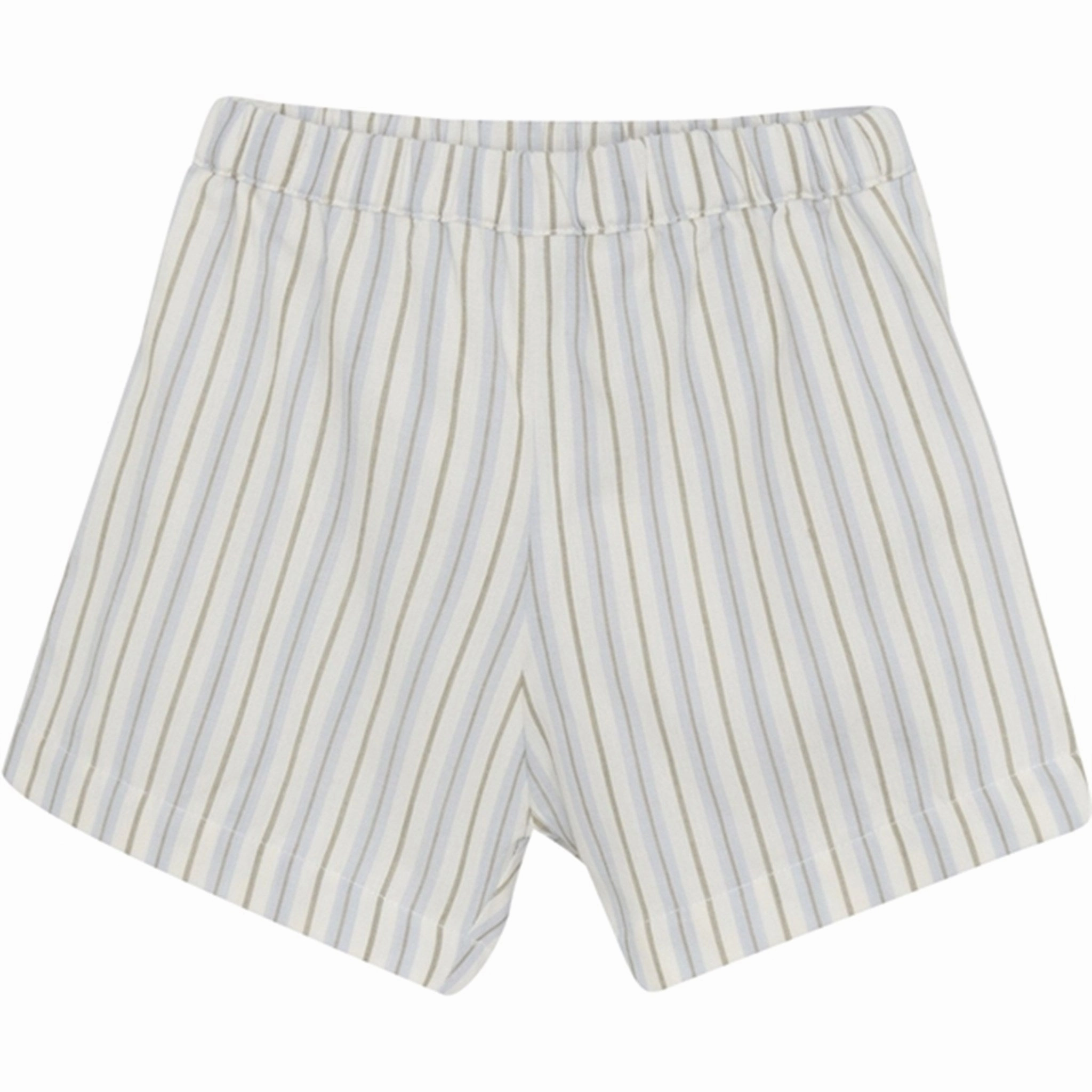 Regular Fit Huttelihut Woven Stripe Silver Sage Shorts