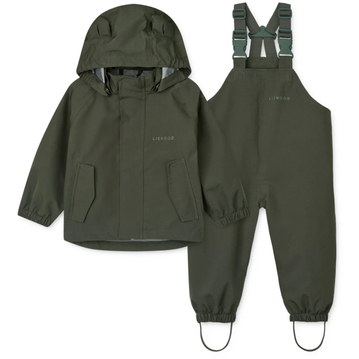 Outer layer Breathable back LIEWOOD Hunter Green Manu Rainwear Set