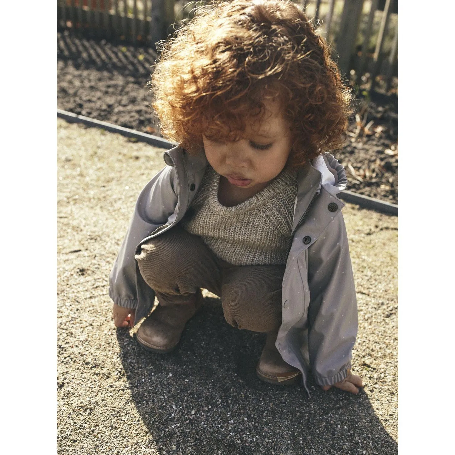 Lil'Atelier Mourning Dove Ladry10 Rain Set AOP Fo Shock Absorbent