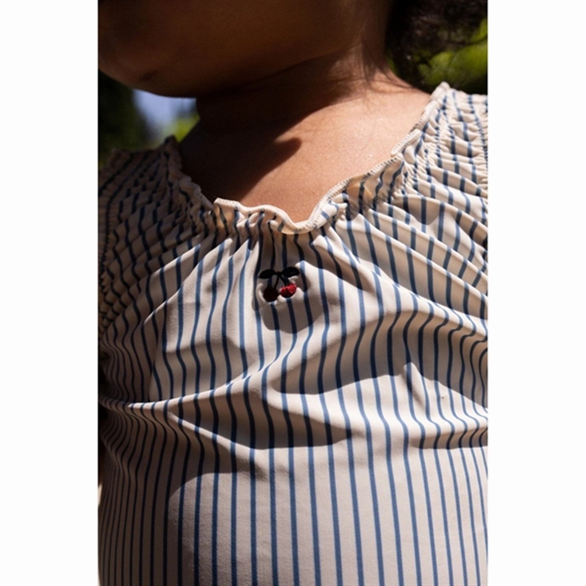 Konges Sl?jd Collette Swimsuit Blue Stripe Non Irritating Stitching