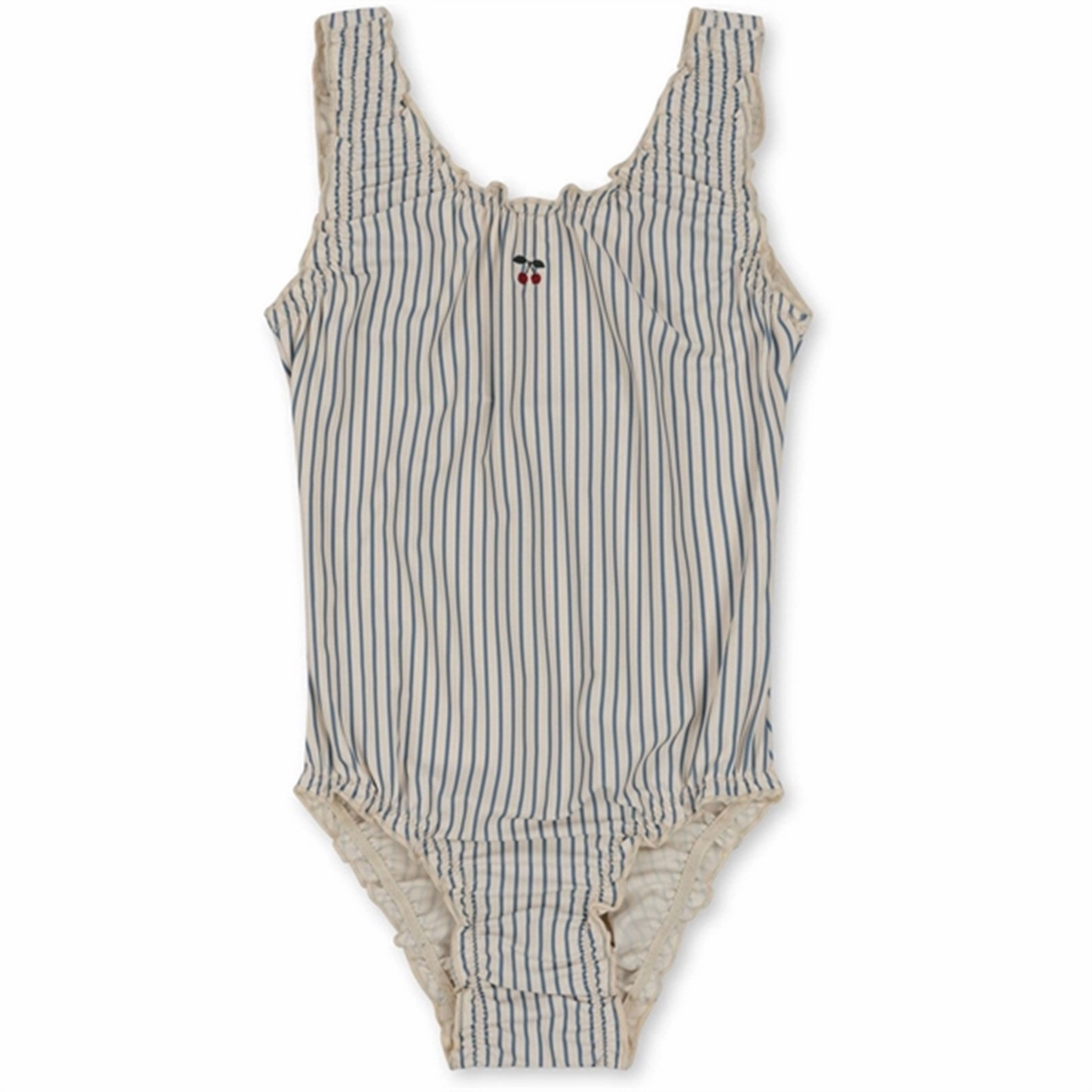 Odor Resistant Treatment Quick Release Buckle System Konges Sl?jd Collette Swimsuit Blue Stripe
