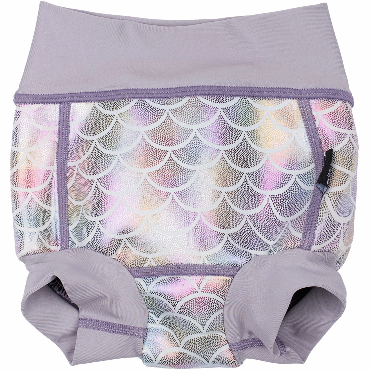 Mikk-Line Lavender Aura AOP Baby Swim Pant Frill Recycled Ergonomic Contour Design Fashion-Forward