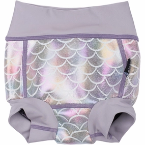 Mikk-Line Lavender Aura AOP Baby Swim Pant Frill Recycled Ergonomic Contour Design Fashion-Forward